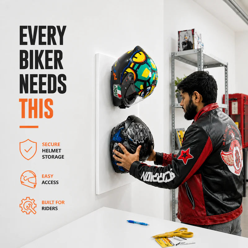 Universal Wall Mounted Helmet Hanger